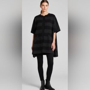 EILEEN FISHER cape/poncho Dark Grey And Black M/L